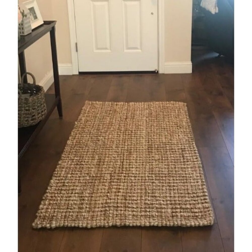 Natural Fiber Collection Accent Rug - 2' x 3', Natural & Ivory, Handmade